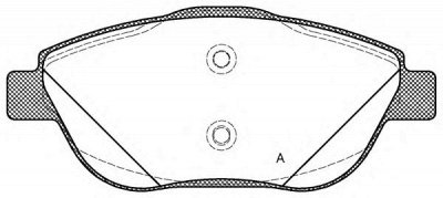 OPEN PARTS bpa139210 -  Комплект тормозных колодок, дисковый тормоз